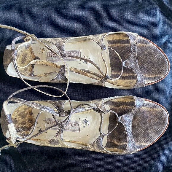 Authentic Jimmy Choo Gladiator sandals 36.5 /  US 7 - Picture 1 of 6
